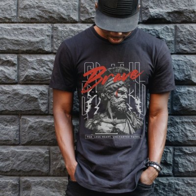 Unisex Oversize 24/1 Penye DTF Baskılı Tişört - DTF92 Unisex Oversize 24/1 Penye DTF Baskılı Tişört - DTF92