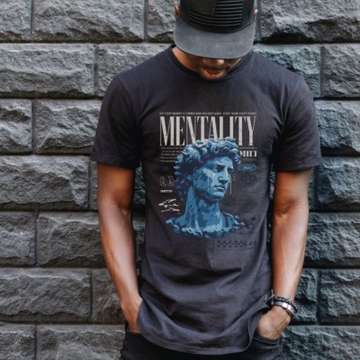 Unisex Oversize 24/1 Penye DTF Baskılı Tişört - DTF95 Unisex Oversize 24/1 Penye DTF Baskılı Tişört - DTF95
