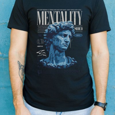 Unisex Oversize 24/1 Penye DTF Baskılı Tişört - DTF96 Unisex Oversize 24/1 Penye DTF Baskılı Tişört - DTF96