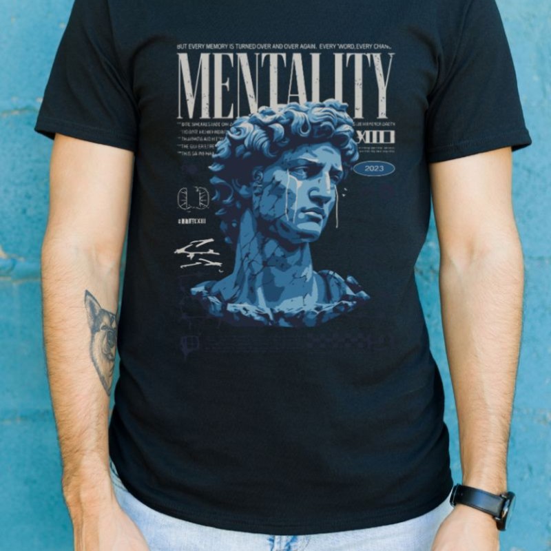Unisex Oversize 24/1 Penye DTF Baskılı Tişört - DTF96 Unisex Oversize 24/1 Penye DTF Baskılı Tişört - DTF96