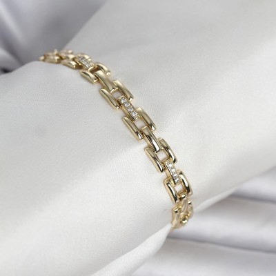 Xuping Zincir Model Gold Renk Kadın Bileklik Xuping Zincir Model Gold Renk Kadın Bileklik