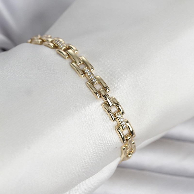Xuping Zincir Model Gold Renk Kadın Bileklik Xuping Zincir Model Gold Renk Kadın Bileklik