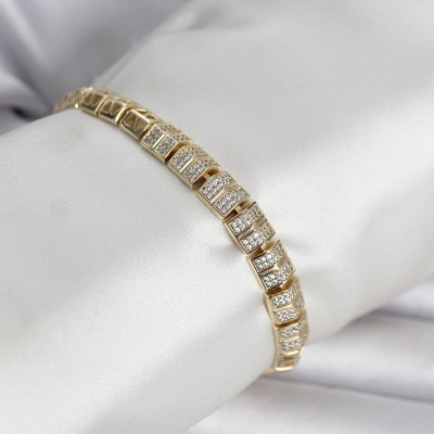 Xuping Zirkon Taşlı Gold Renk Kadın Bileklik Xuping Zirkon Taşlı Gold Renk Kadın Bileklik