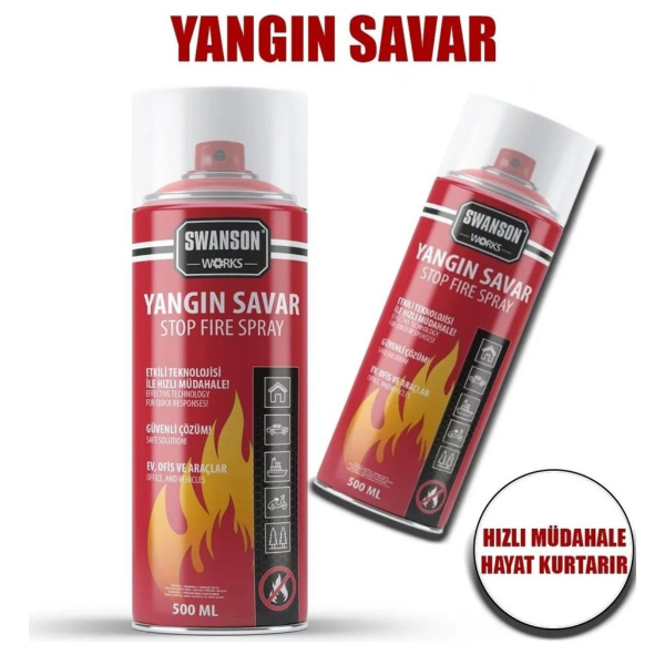 Yangın Savar Tüpü Sprey Yangın Savar Tüpü Sprey