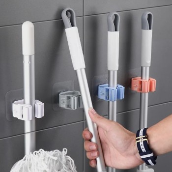 Yapışkanlı Mop Tutucu Seti 4 Adet Yapışkanlı Mop Tutucu Seti 4 Adet
