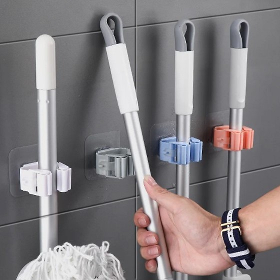 Yapışkanlı Mop Tutucu Seti 4 Adet Yapışkanlı Mop Tutucu Seti 4 Adet