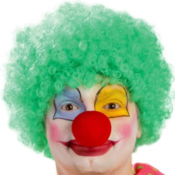 Yeşil Renk Kıvırcık Afro Palyaço Seti Yeşil Renk Kıvırcık Afro Palyaço Seti