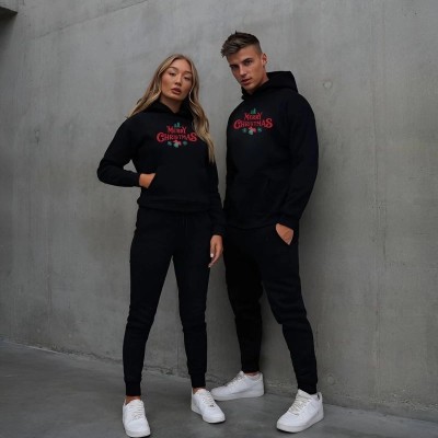 Yılbaşı Merry Christmas Baskılı Oversize Kapüşonlu Sweatshirt Hoodie - Siyah Yılbaşı Merry Christmas Baskılı Oversize Kapüşonlu Sweatshirt Hoodie - Siyah