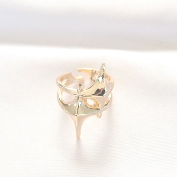 Yıldız Model Gold Renk Ayarlanabilir Yüzük Yıldız Model Gold Renk Ayarlanabilir Yüzük