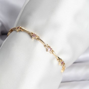 Yıldız Model Gold Renk Pirinç Bileklik Yıldız Model Gold Renk Pirinç Bileklik