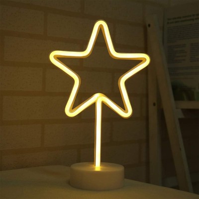 Yıldız Neon LED Lamba Yıldız Neon LED Lamba