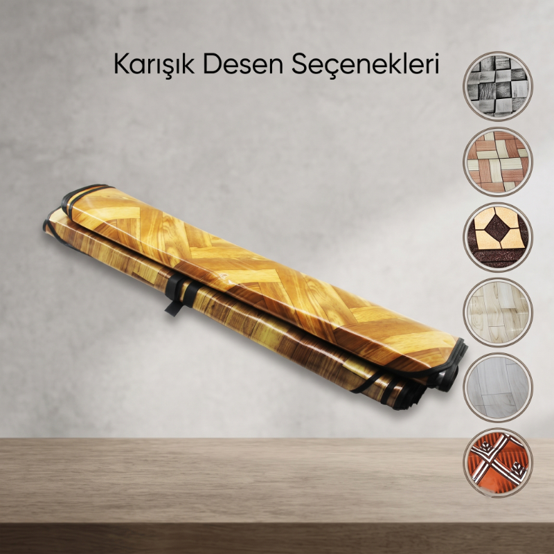 Zemin Koruyucu Soba Muşambası - 100x115 cm - Biyeli Kenar Zemin Koruyucu Soba Muşambası - 100x115 cm - Biyeli Kenar